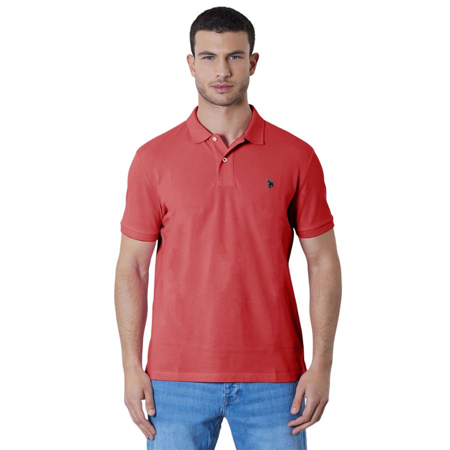 King polo a maniche corte in cotone piquet da uomo U.S. Polo Assn | US41197001355